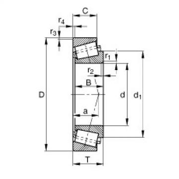 Bantalan KLM12749-LM12711 FAG