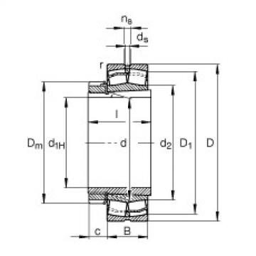 Bantalan 22226-E1-K + H3126 FAG