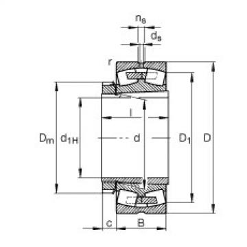 Bantalan 23122-E1A-K-M + H3122 FAG