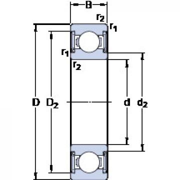 Bantalan W 61803-2RS1 SKF