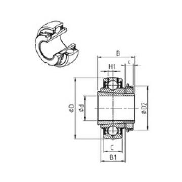 Bantalan UK209+H SNR