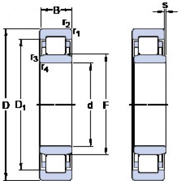 Bantalan NU 224 ECJ SKF