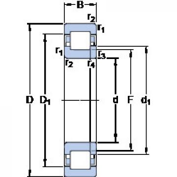 Bantalan NUP 210 ECJ SKF