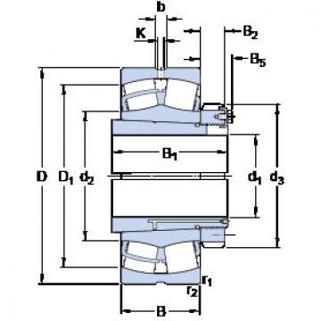 Bantalan 23952 CCK/W33 + OH 3952 H SKF