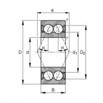 Bantalan 3812-B-2RSR-TVH FAG