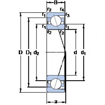 Bantalan 7010 ACD/HCP4A SKF