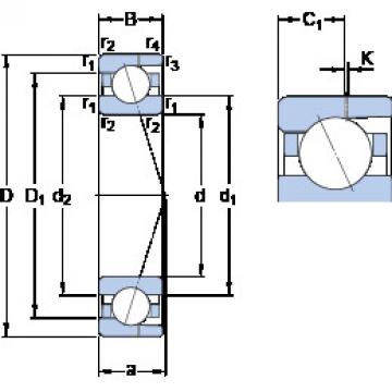 Bantalan 7007 ACD/P4AH SKF