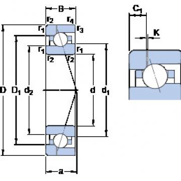 Bantalan 7006 CE/HCP4AH1 SKF