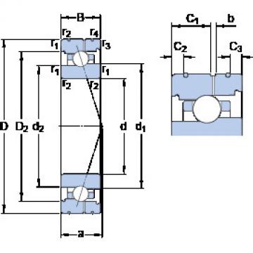 Bantalan 71920 ACB/P4AL SKF