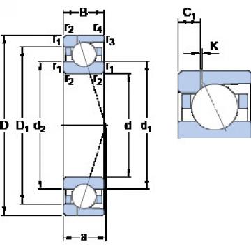 Bantalan 71928 ACD/P4AH1 SKF