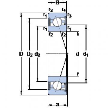 Bantalan S7012 ACE/HCP4A SKF