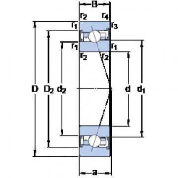 Bantalan S7006 FW/HC SKF