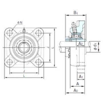 Bantalan UKF326+H2326 NACHI