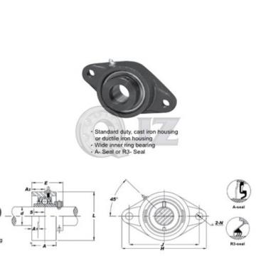 1.25 in 2-Bolts Flange Units Cast Iron HCFL207-20 Mounted Bearing HC207-20+FL207