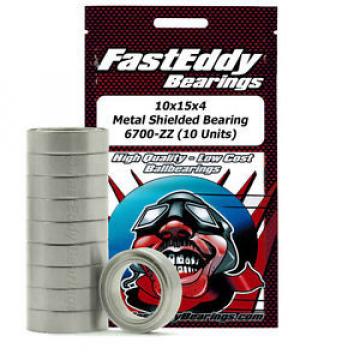 10x15x4 Metal Shielded Bearing 6700-ZZ (10 Units)