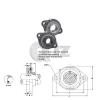 1 in 2-Bolt Flange Units Cast Iron SBFTD205-16 Mounted Bearing SB205-16+FTD205