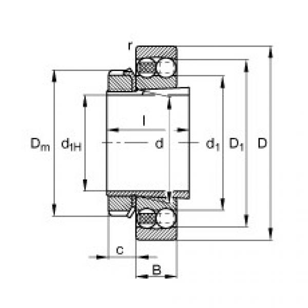 Bantalan 1311-K-TVH-C3 + H311 FAG #1 image