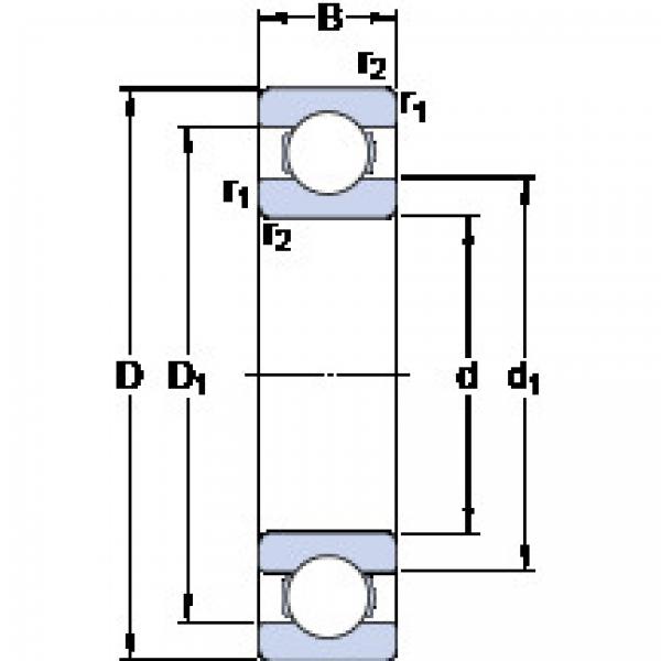 Bantalan 618/6 SKF #1 image