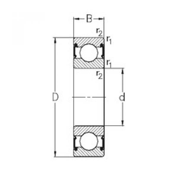 Bantalan 6000-RS2 NKE #1 image