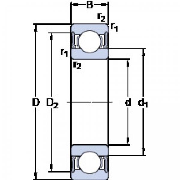 Bantalan 6028-2RS1 SKF #1 image