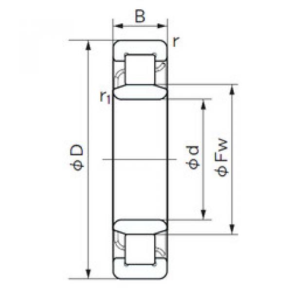 Bantalan NU 2222 NACHI #1 image