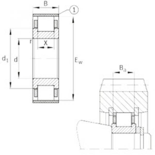 Bantalan RN212-E-MPBX FAG #1 image