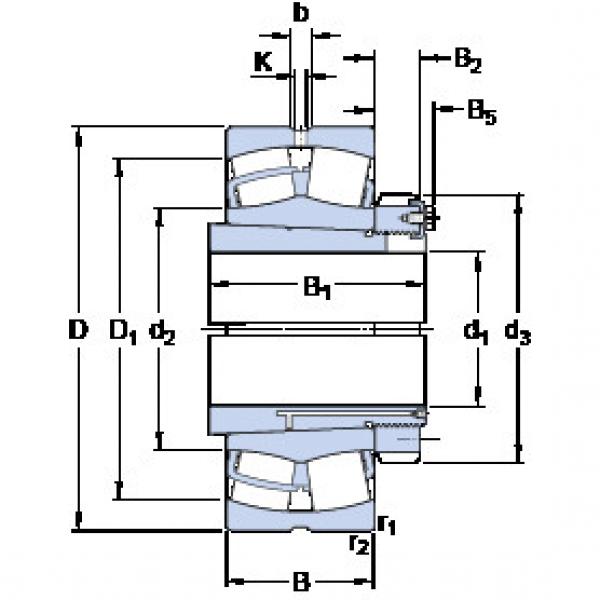 Bantalan 23952 CCK/W33 + OH 3952 H SKF #1 image