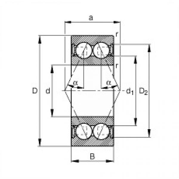 Bantalan 3812-B-2RSR-TVH FAG #1 image