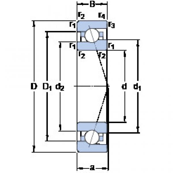 Bantalan 7003 CE/P4A SKF #1 image