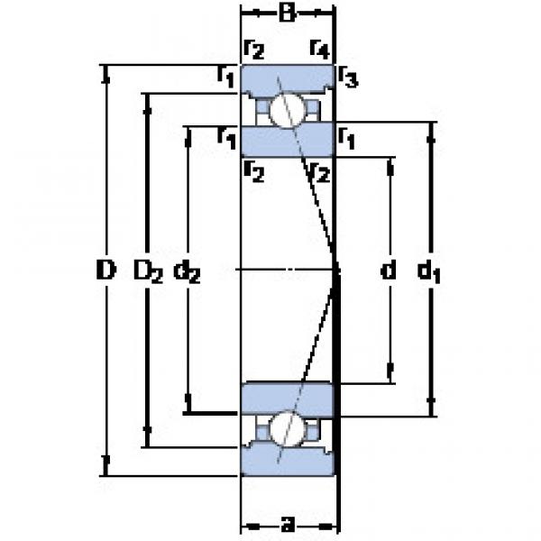 Bantalan 7010 CB/HCP4A SKF #1 image