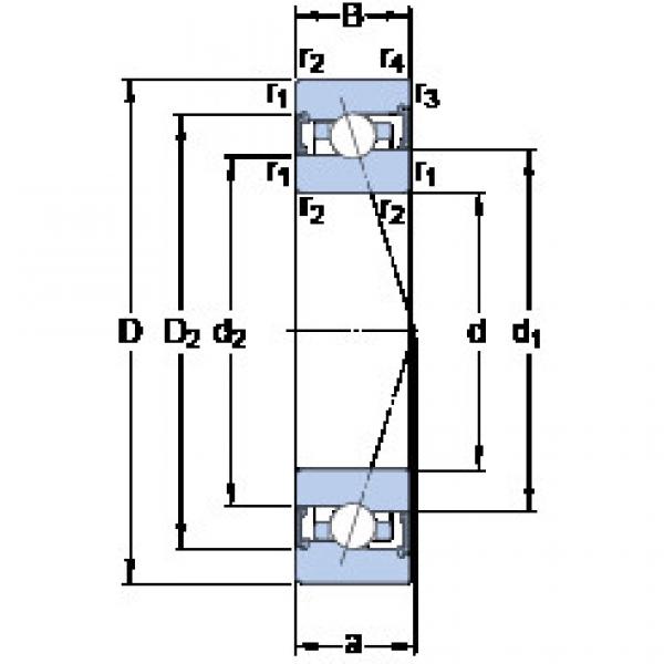 Bantalan S7008 ACB/P4A SKF #1 image