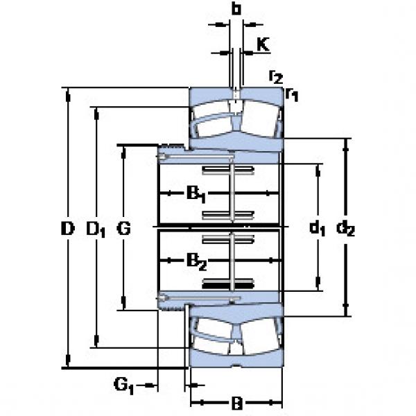 Bantalan 23068 CCK/W33 + AOH 3068 G SKF #1 image