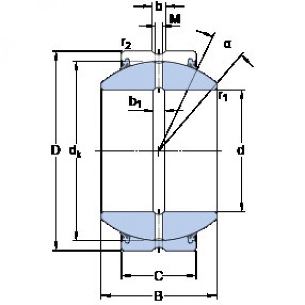 Bantalan GEH 25 ES-2RS SKF #1 image