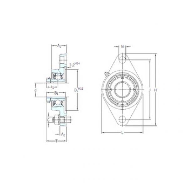 Bantalan FYTJ 45 KF+H 2309 SKF #1 image