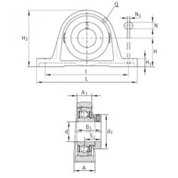 Bantalan PASE1-7/16 INA #1 image