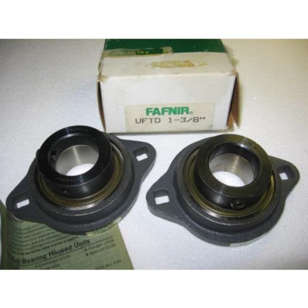 Lot of 2) Fafnir VFTD 1-3/8&#034; 2-Bolt Flange Bearing Units VFTD1-3/8 VFTD13/8 #1 image