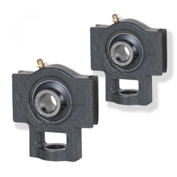 2x 2 1/8 in Take Up Units Cast Iron UCT211-34 Mounted Bearing UC211-34+T211 #1 image