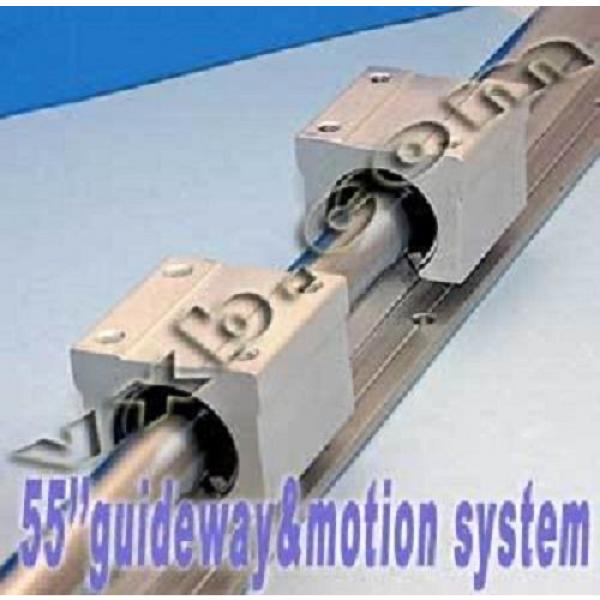 20mm 55&#034; Rail Guideway System w/2 Slide Units Linear Motion 7429 #1 image