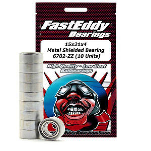 15x21x4 Metal Shielded Bearing 6702-ZZ (10 Units) #1 image