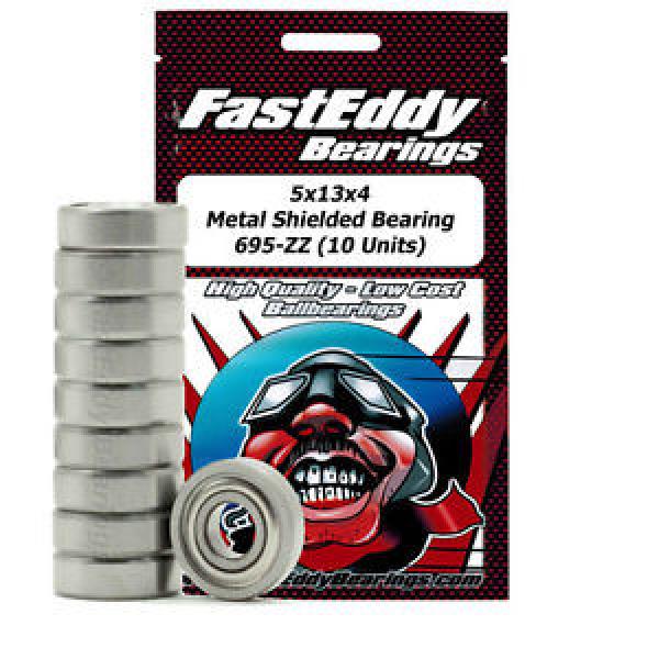 5x13x4 Metal Shielded Bearing 695-ZZ (10 Units) #1 image