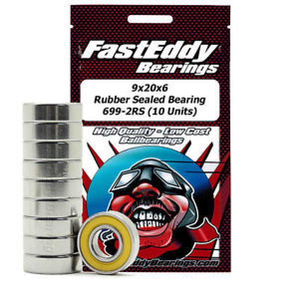 9x20x6 Rubber Sealed Bearing 699-2RS (10 Units) #1 image